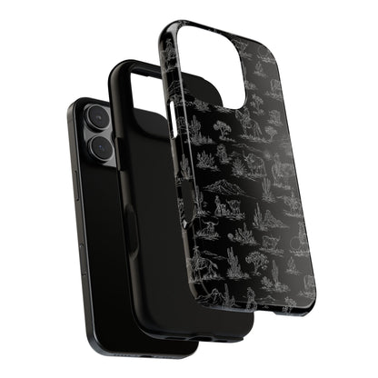 Midnight Toile Tough Case