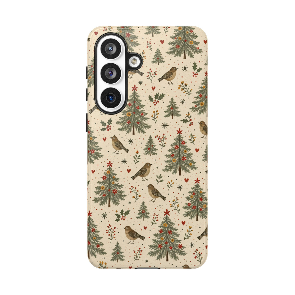 Folk Christmas Birds Tough Case