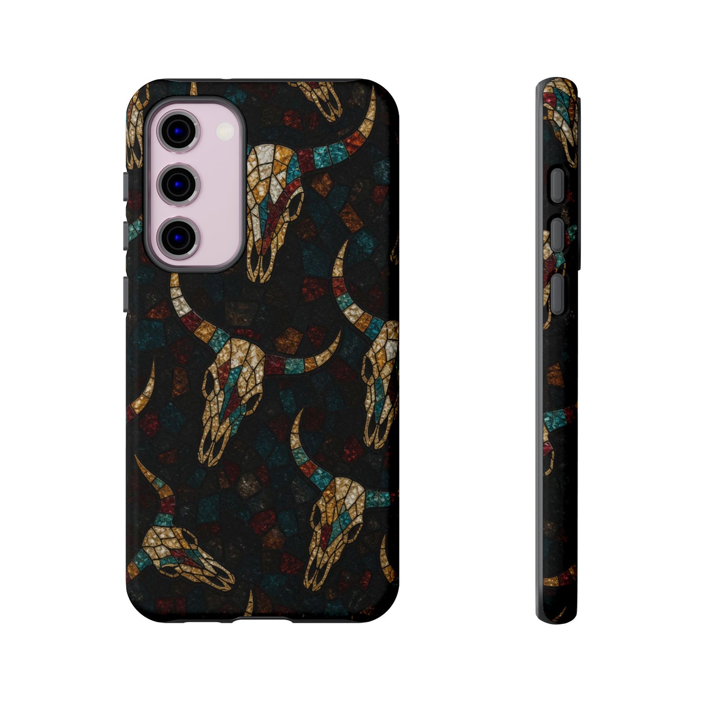 Stained Bull Skull Tough Case