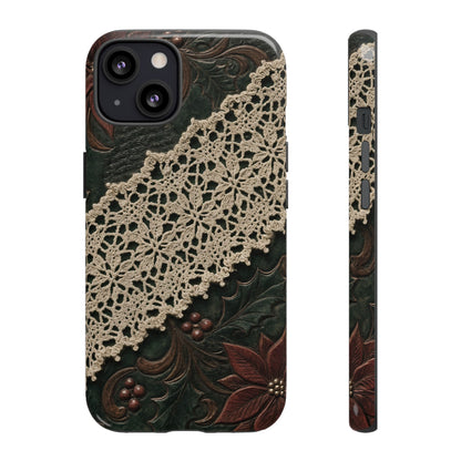 Poinsettia Lace Tough Case