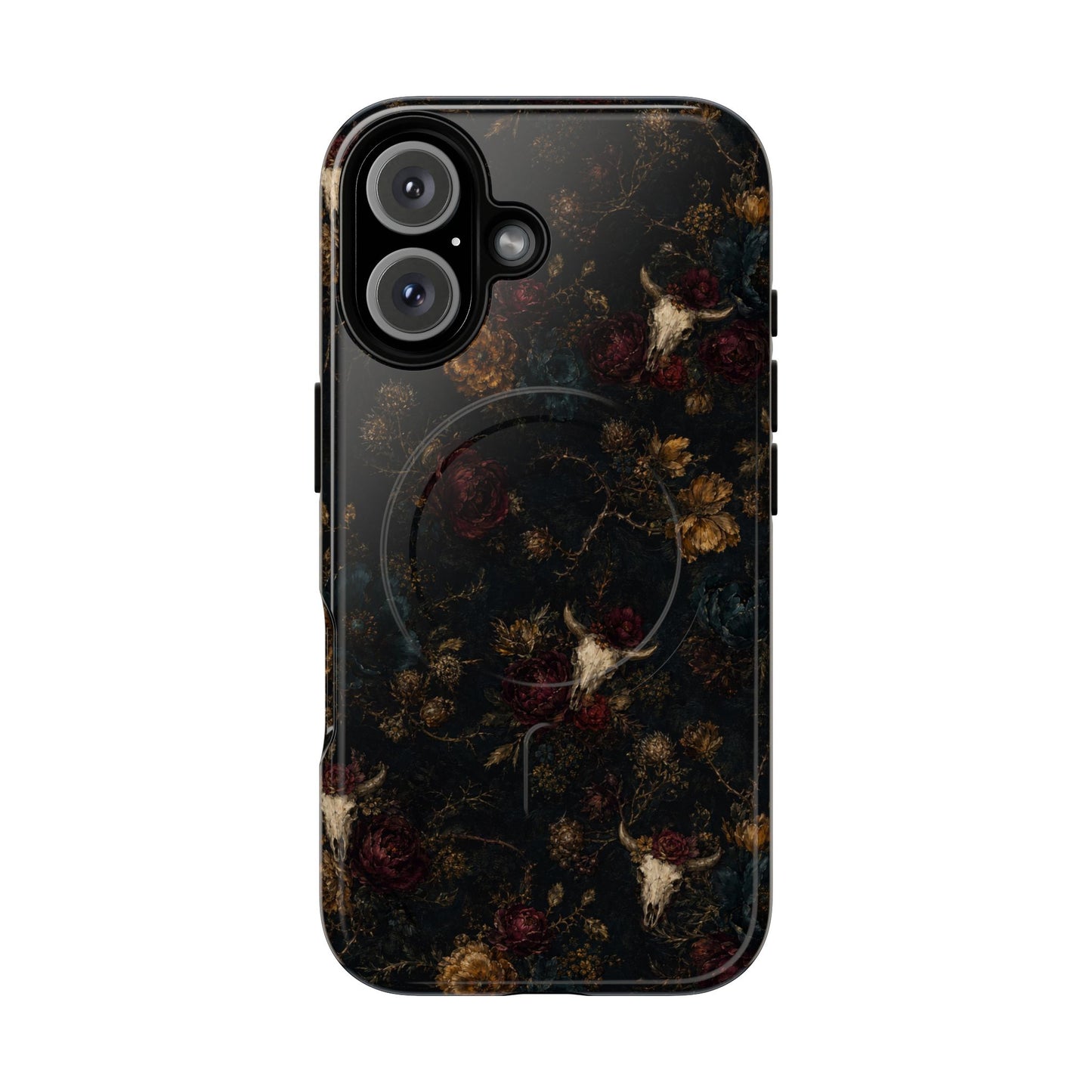 Bull Skull Bloom Magnetic Case