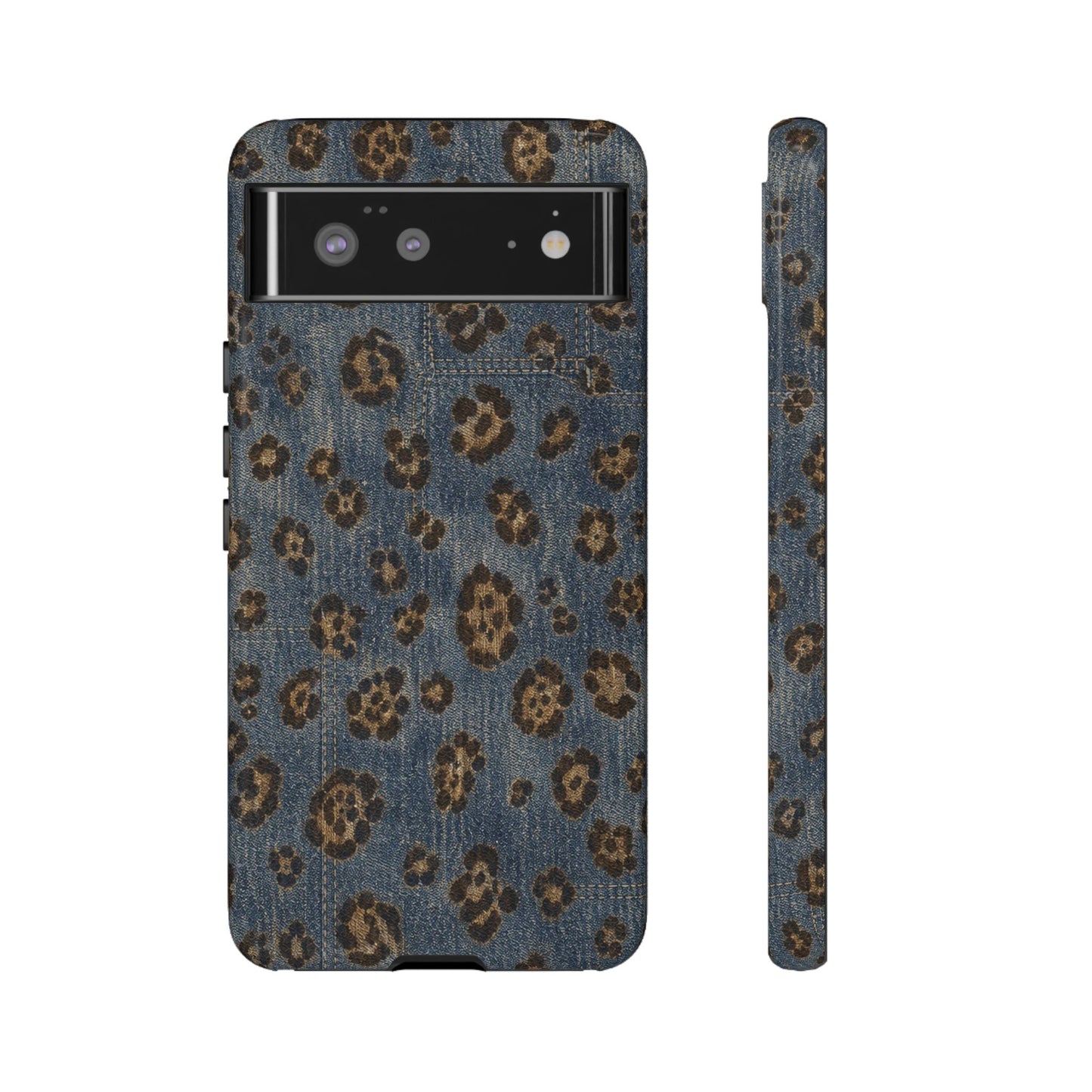 Denim Leopard Tough Case