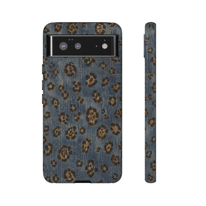 Denim Leopard Tough Case