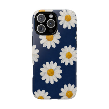 Navy Daisy Tough Case