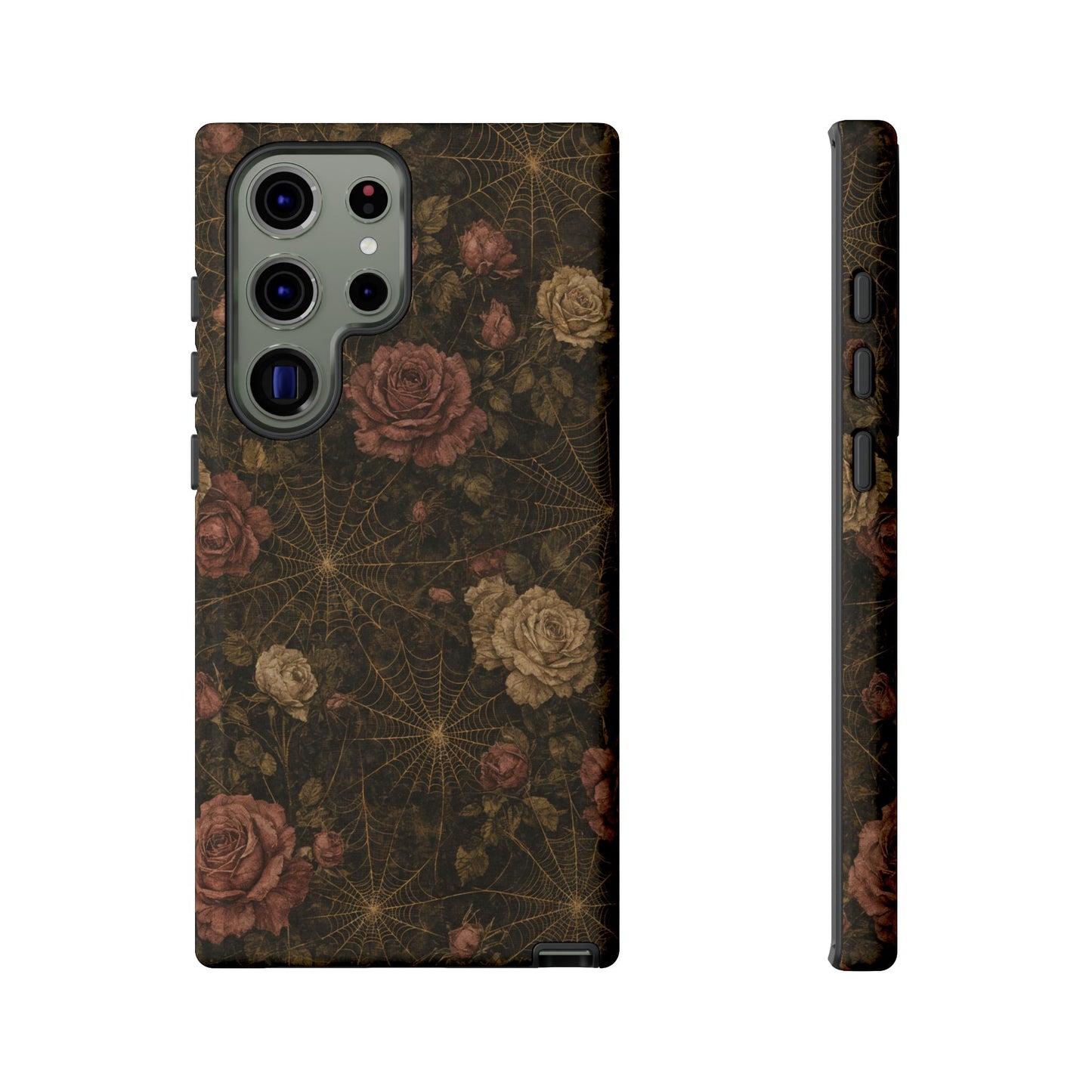 Spiderweb Rose Tough Case