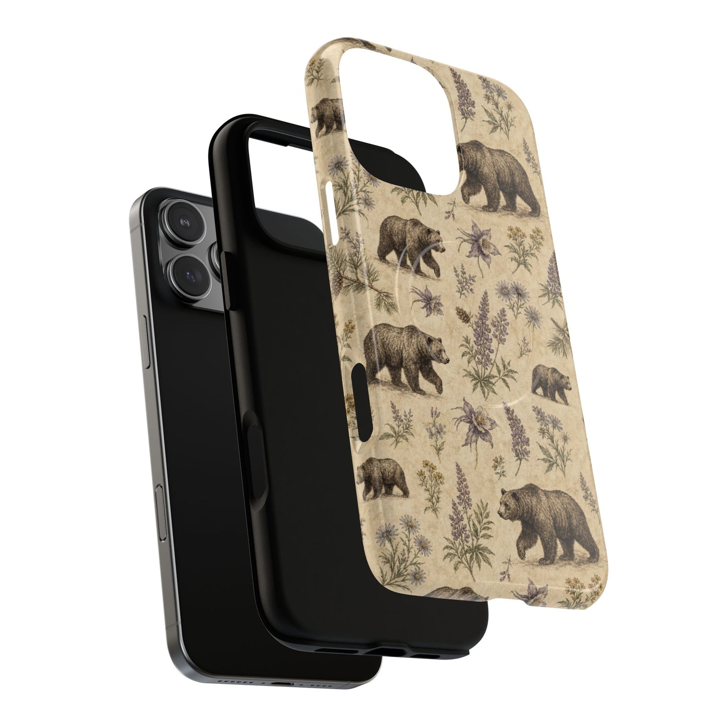 Floral Bear Magnetic Case