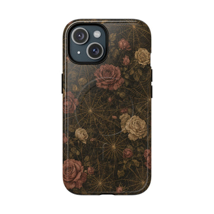 Spiderweb Rose Magnetic Case