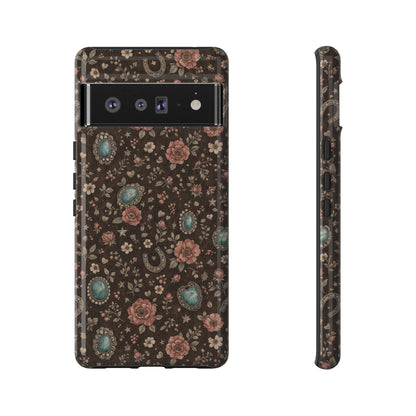 Turquoise Roses Tough Case