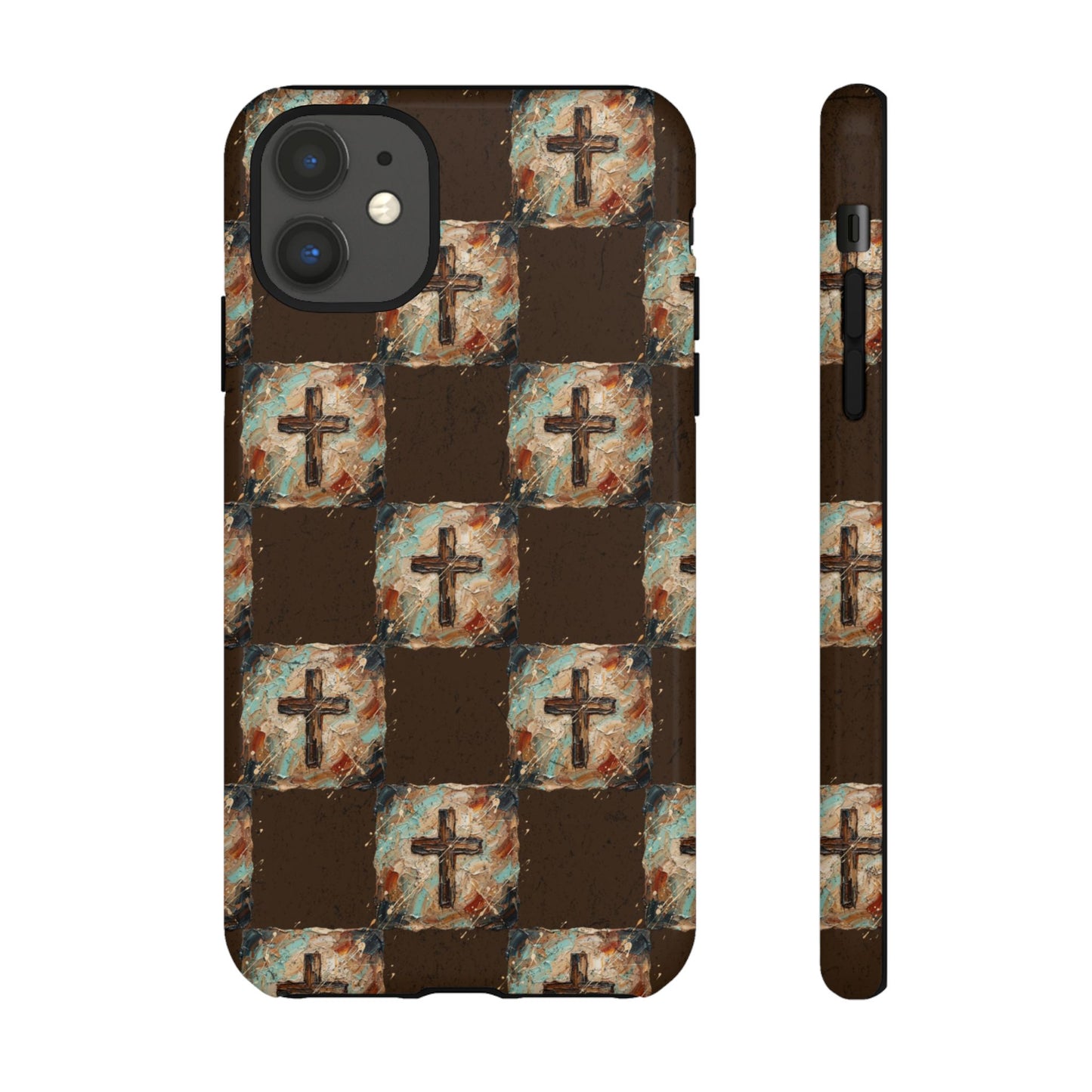 Checker Painted Cross Tough Case