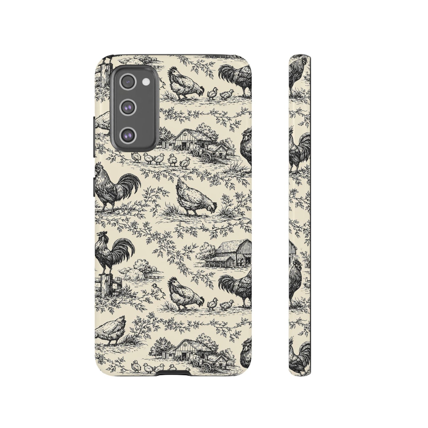 Toile Chickens Tough Case