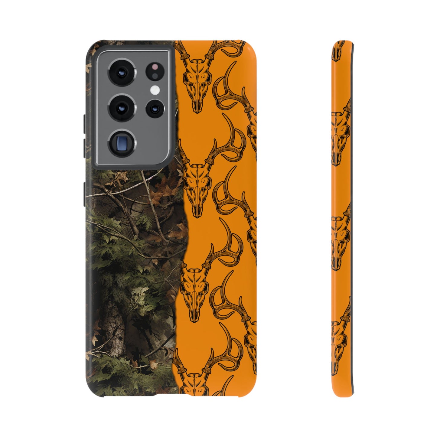 Camo Deer Skulls Orange Tough Case