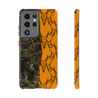 Camo Deer Skulls Orange Tough Case