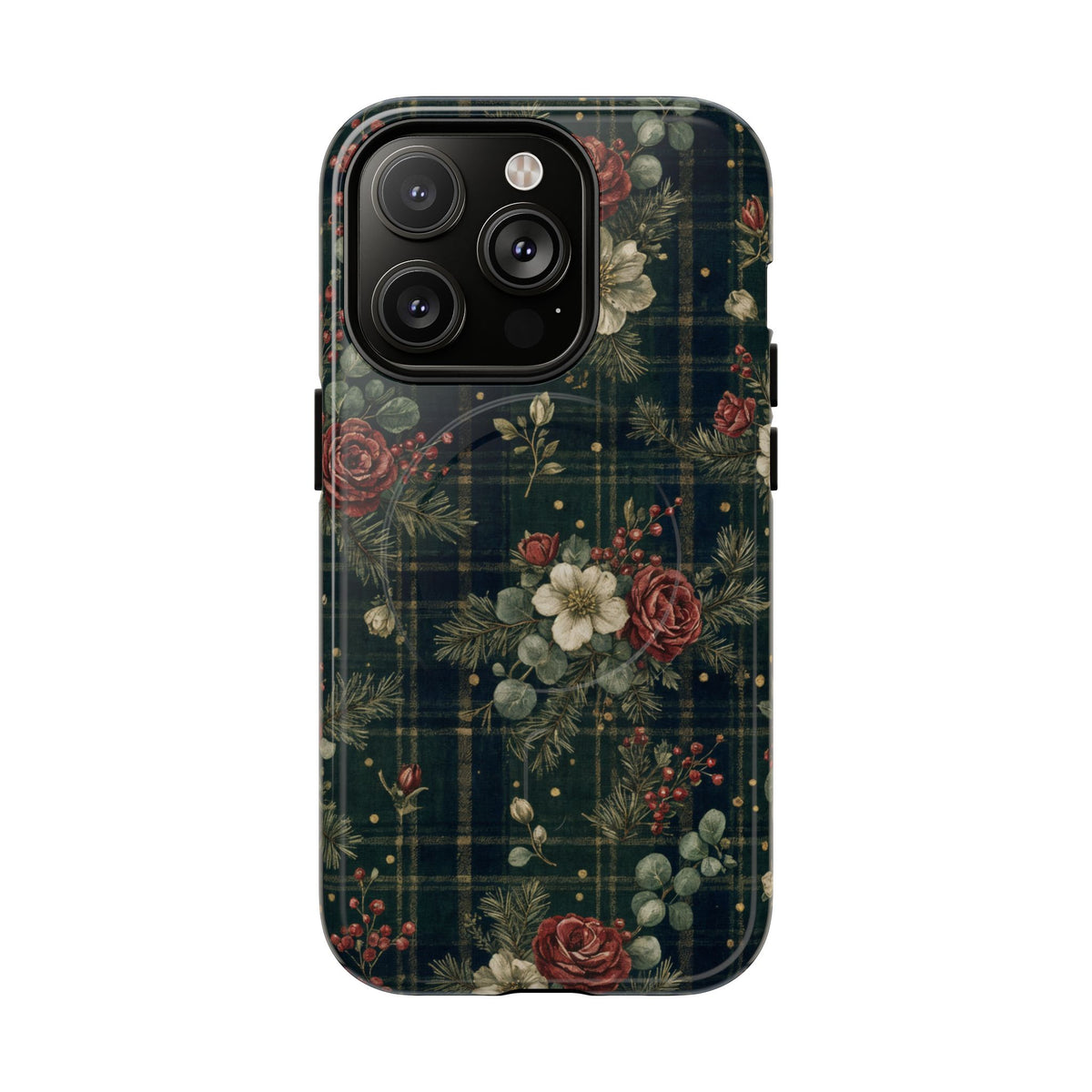 Tartan Roses Magnetic Case