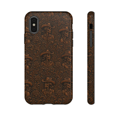 Tooled Skeleton Cowgirl Tough Case