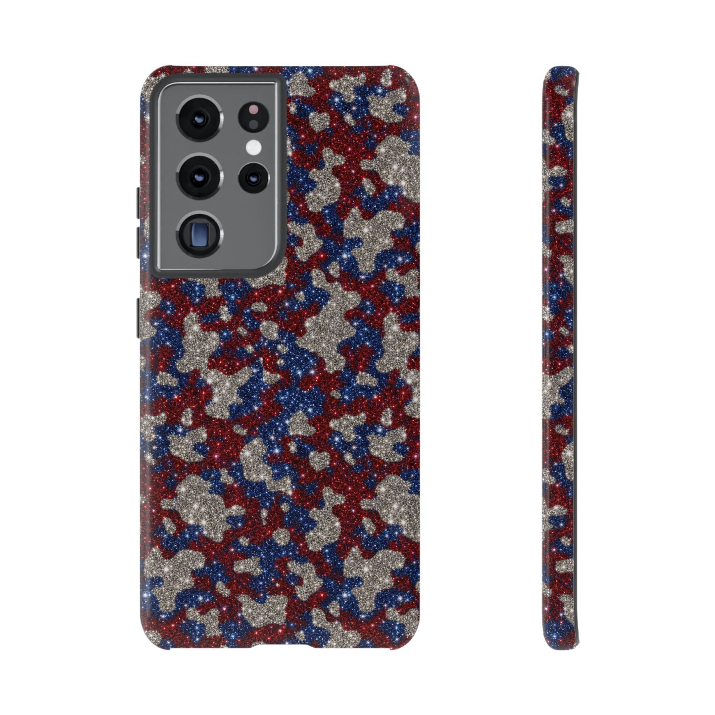 USA Cowhide Glitter Tough Case