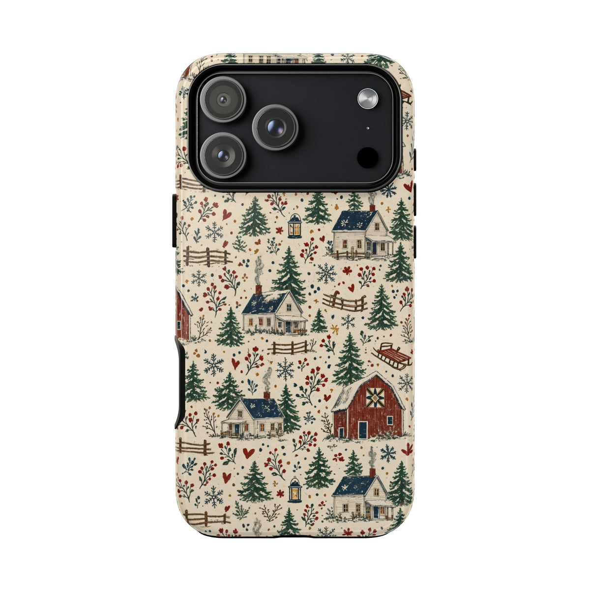 Snowy Farmstead Tough Case