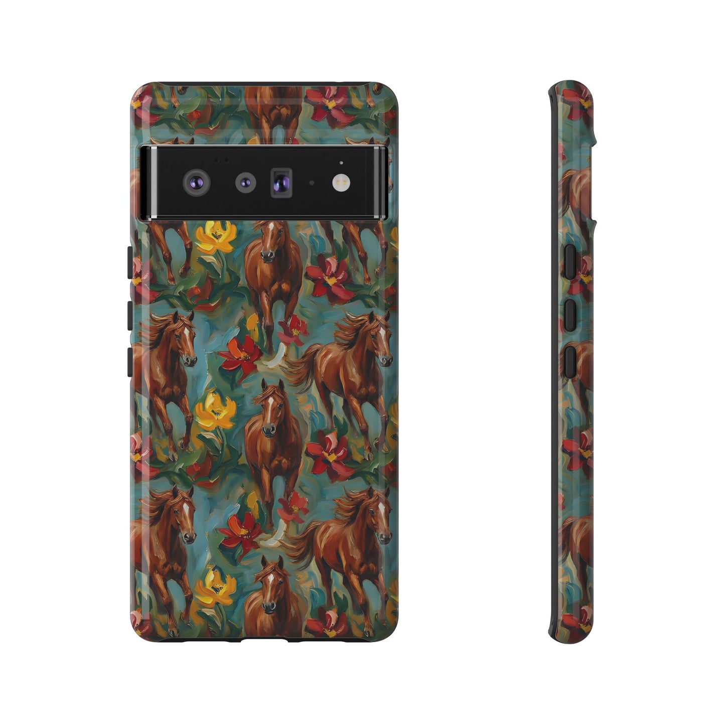 Oil Painted Horses Tough Case