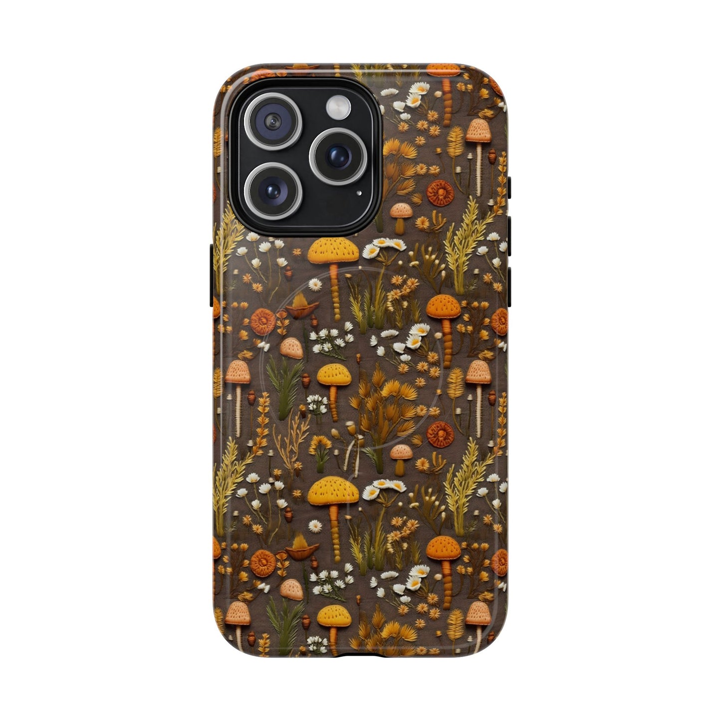 Brown Mushroom Magnetic Case