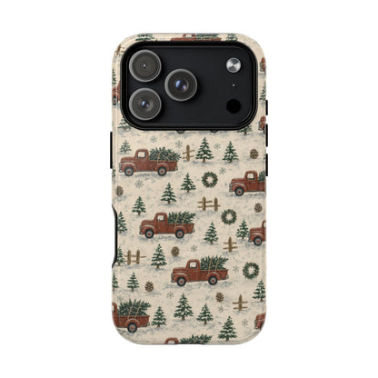 Red Truck Tree Farm Magnetic Case