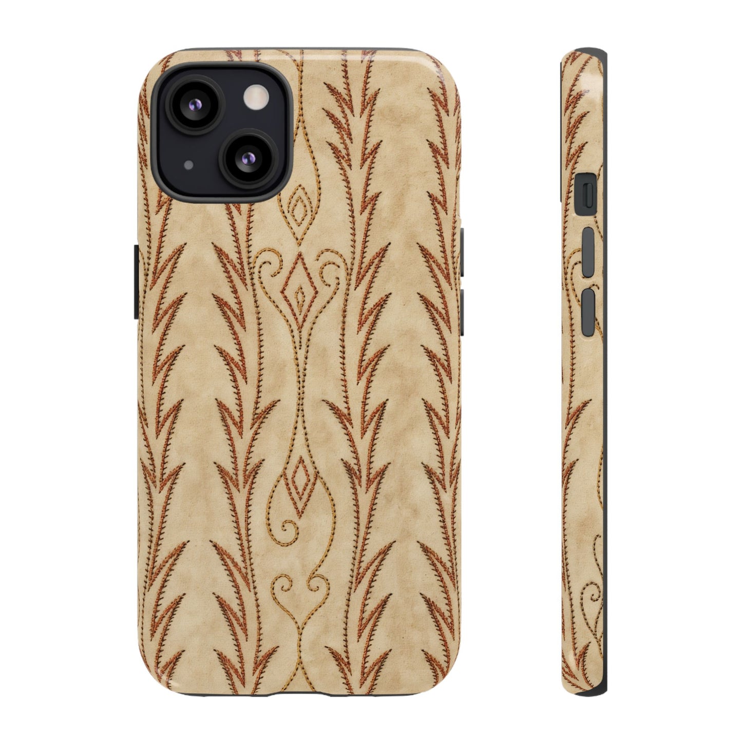 Boot Stitch Cream Tough Case