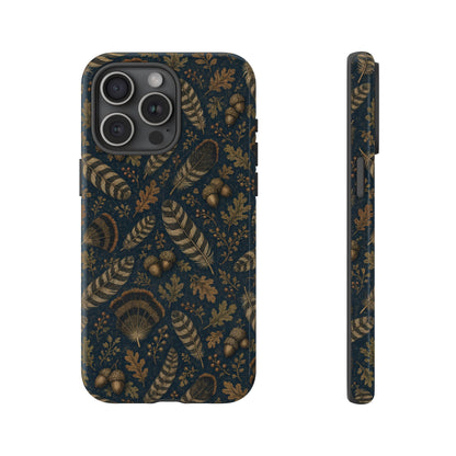 Navy Feathers Tough Case
