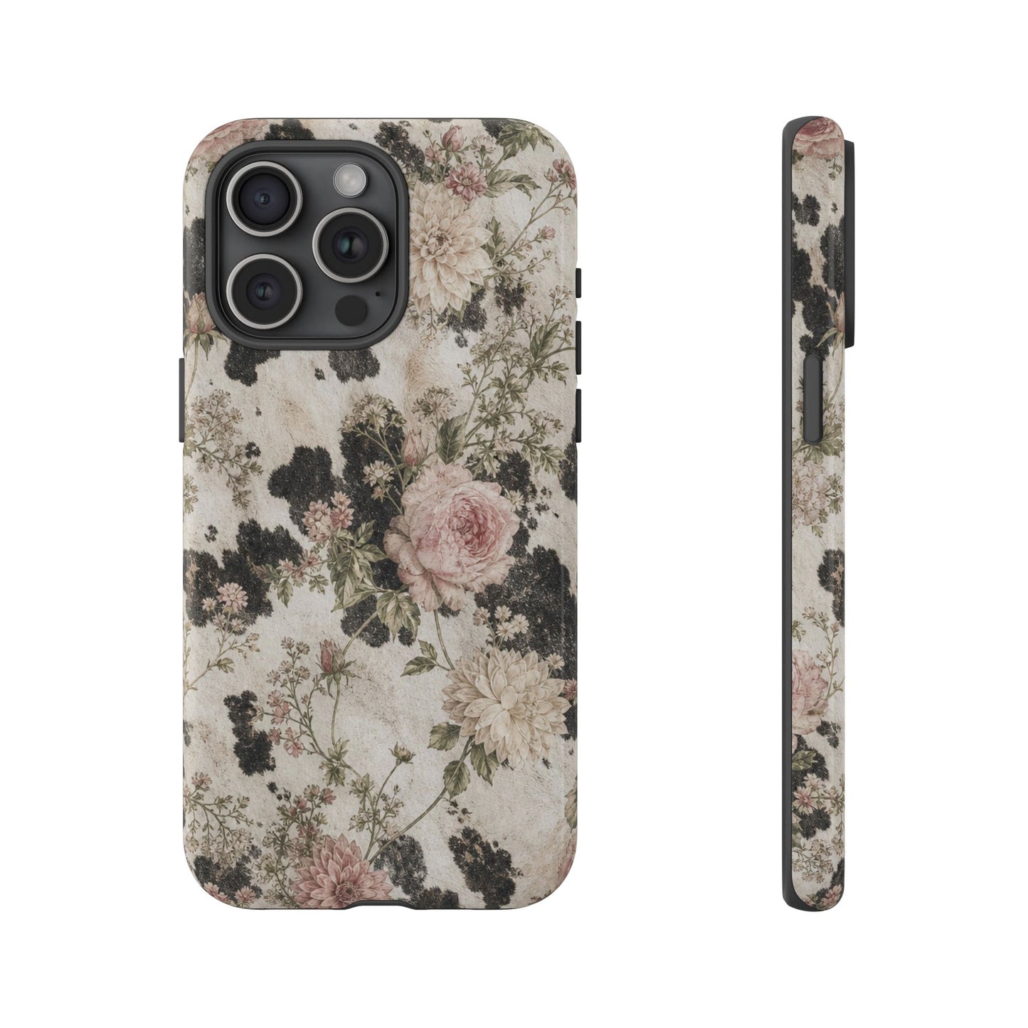 Floral Cowhide Tough Case