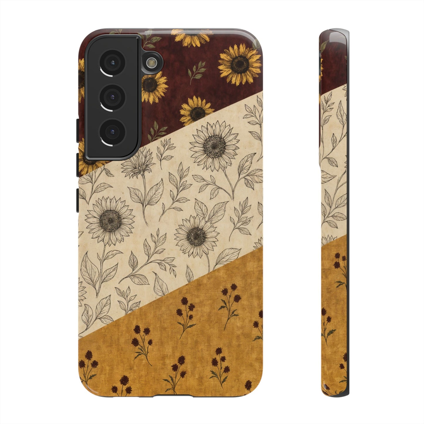 Sunflower Burgundy Swaths Tough Case
