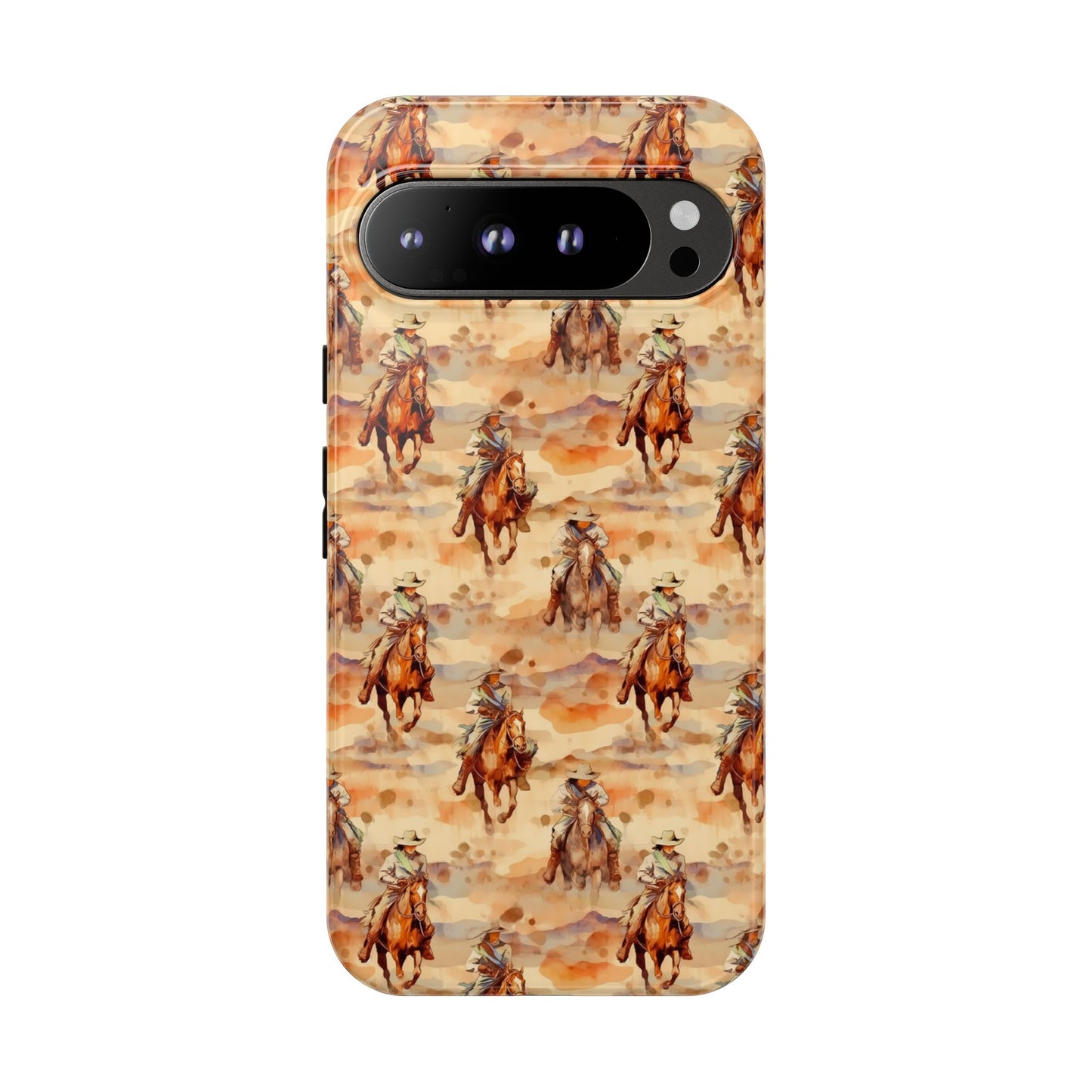 Western Horse Pattern Tough Phone Case