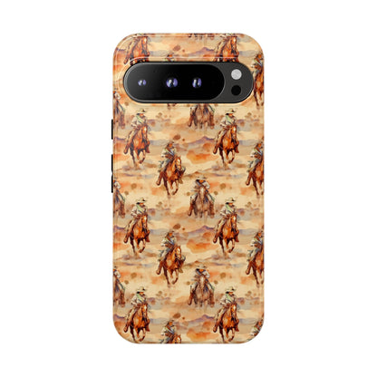 Western Horse Pattern Tough Phone Case