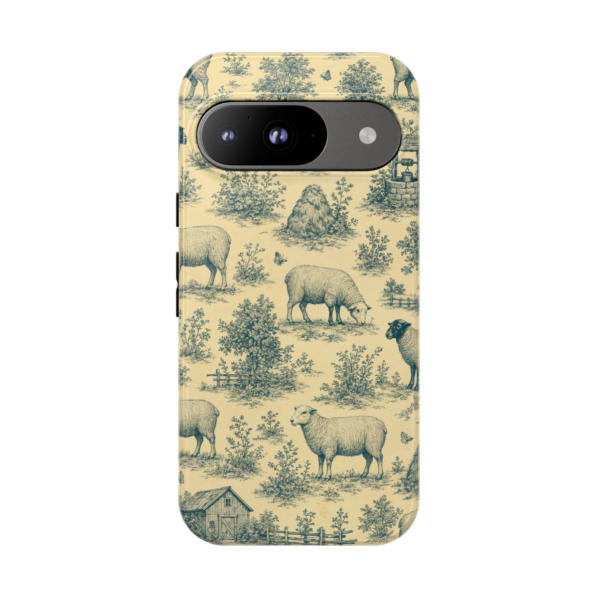 Sheep Toile Tough Case