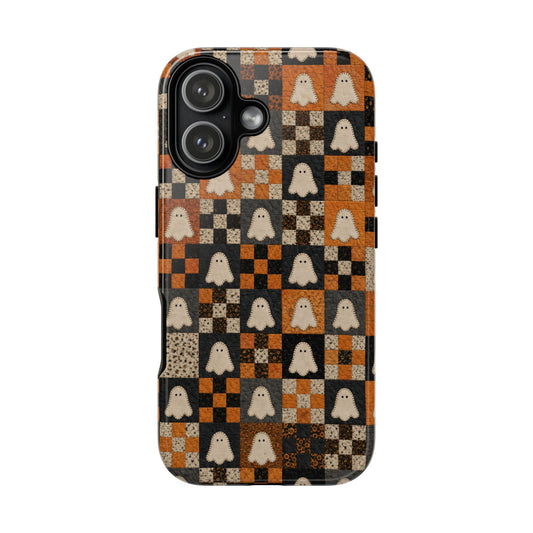 Halloween Ghost Quilt Tough Case