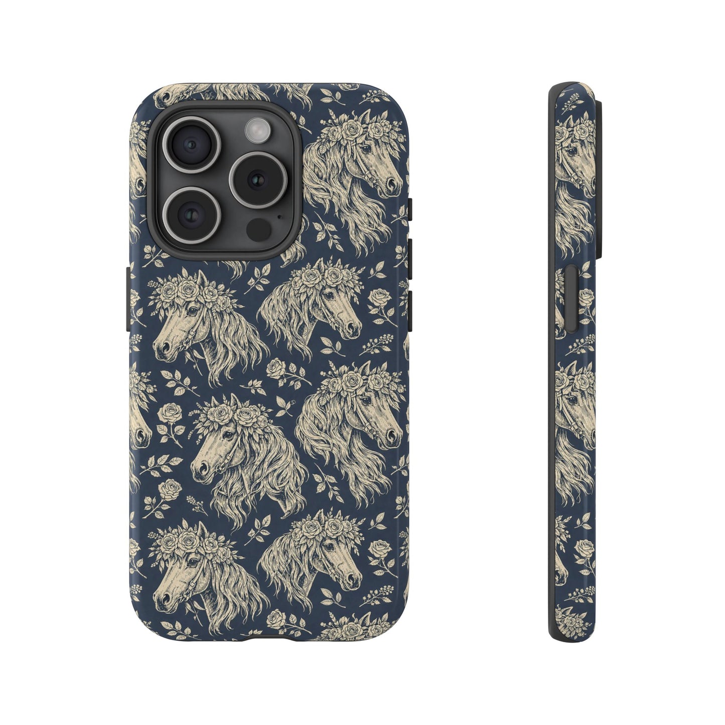 Floral Horses Tough Case