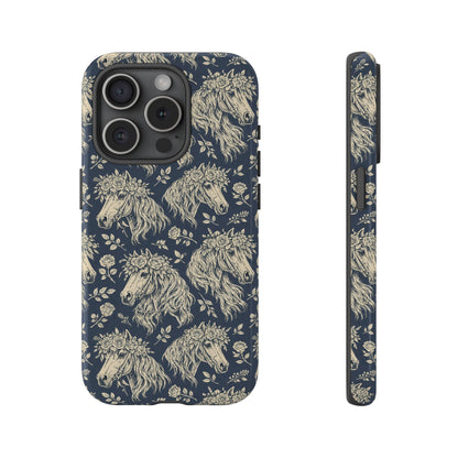 Floral Horses Tough Case