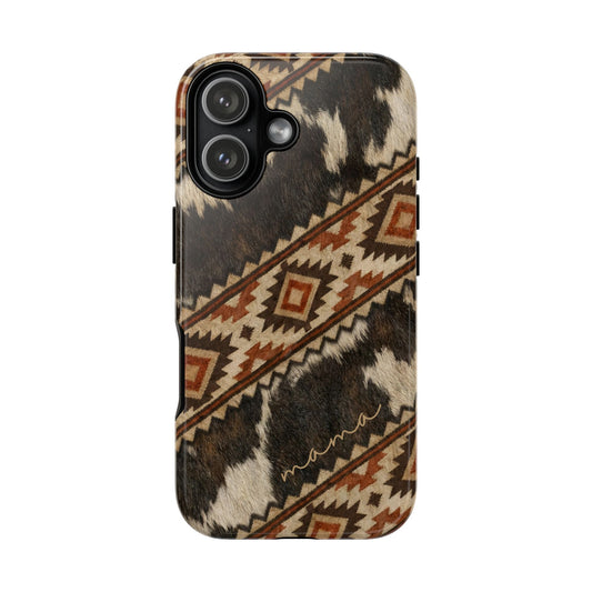 Cowhide Aztec Mama Tough Case