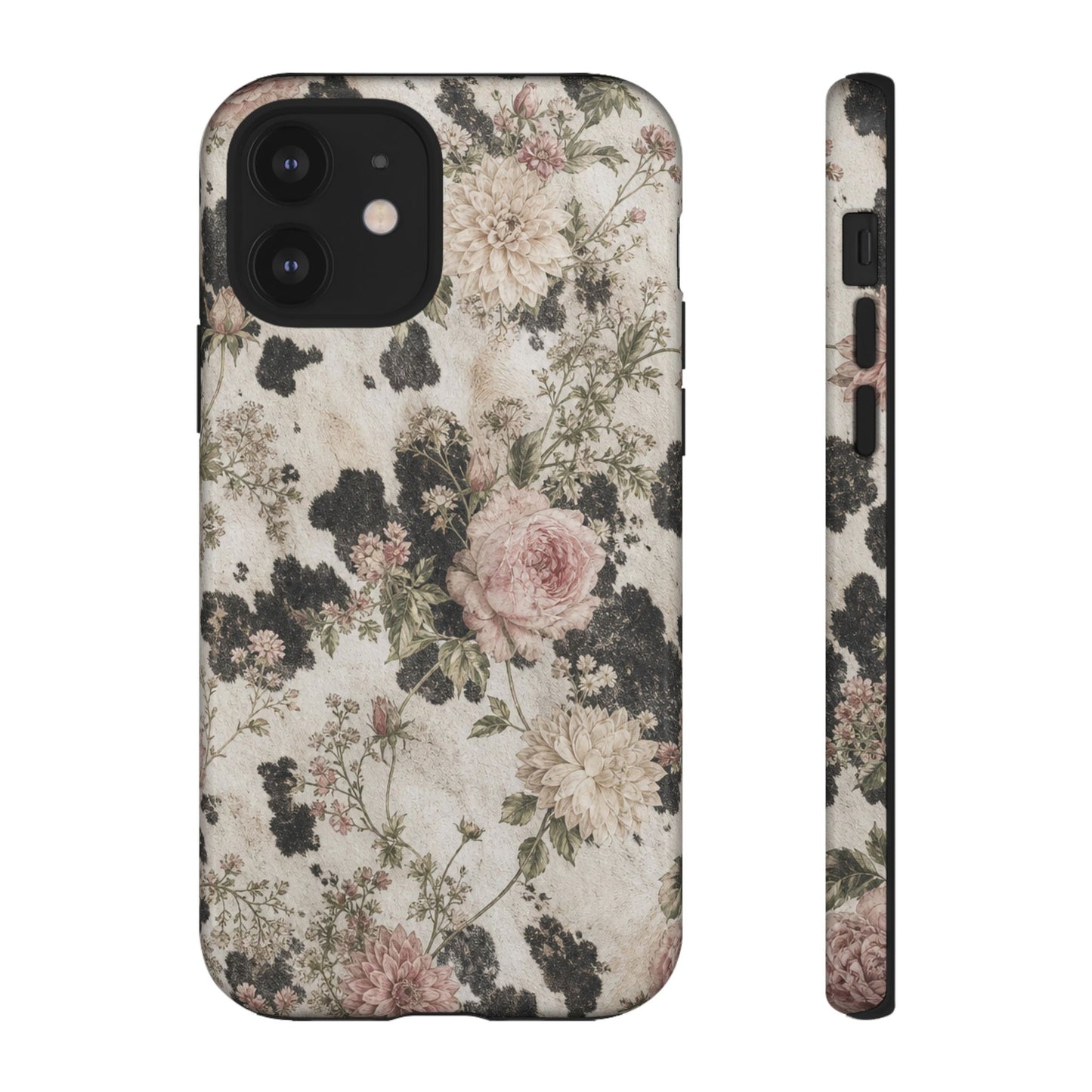 Floral Cowhide Tough Case