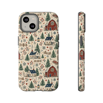 Snowy Farmstead Tough Case