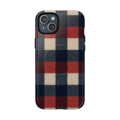Patriotic Plaid Magnetic Case