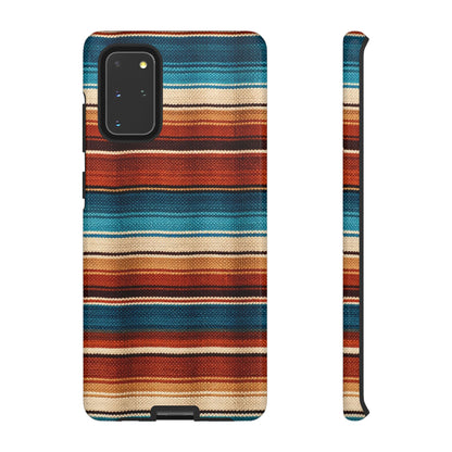 Turquoise + Orange Serape Tough Case