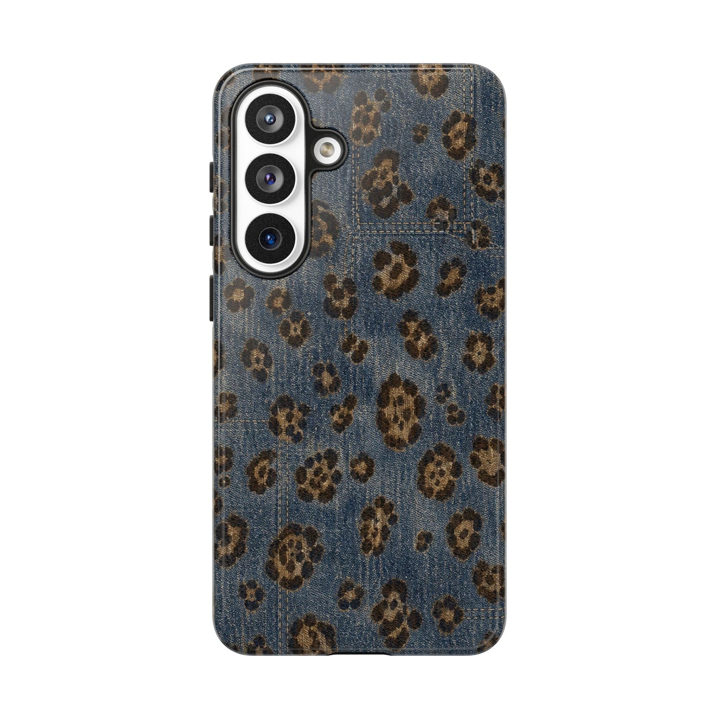 Denim Leopard Tough Case