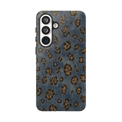 Denim Leopard Tough Case