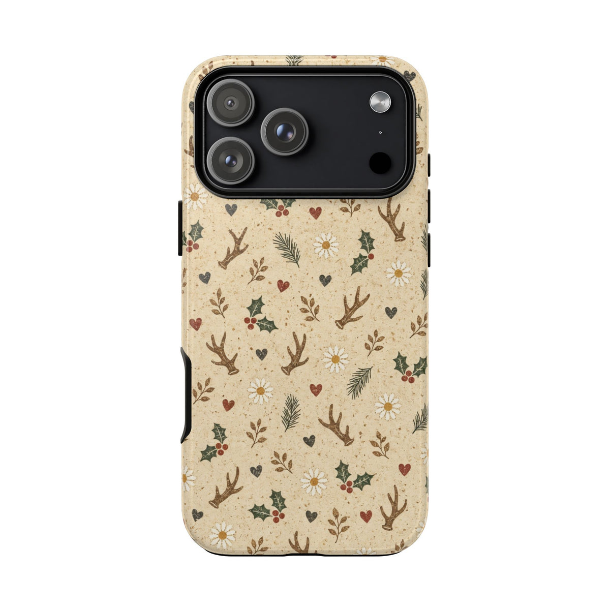 Antler Daisies Christmas Tough Case