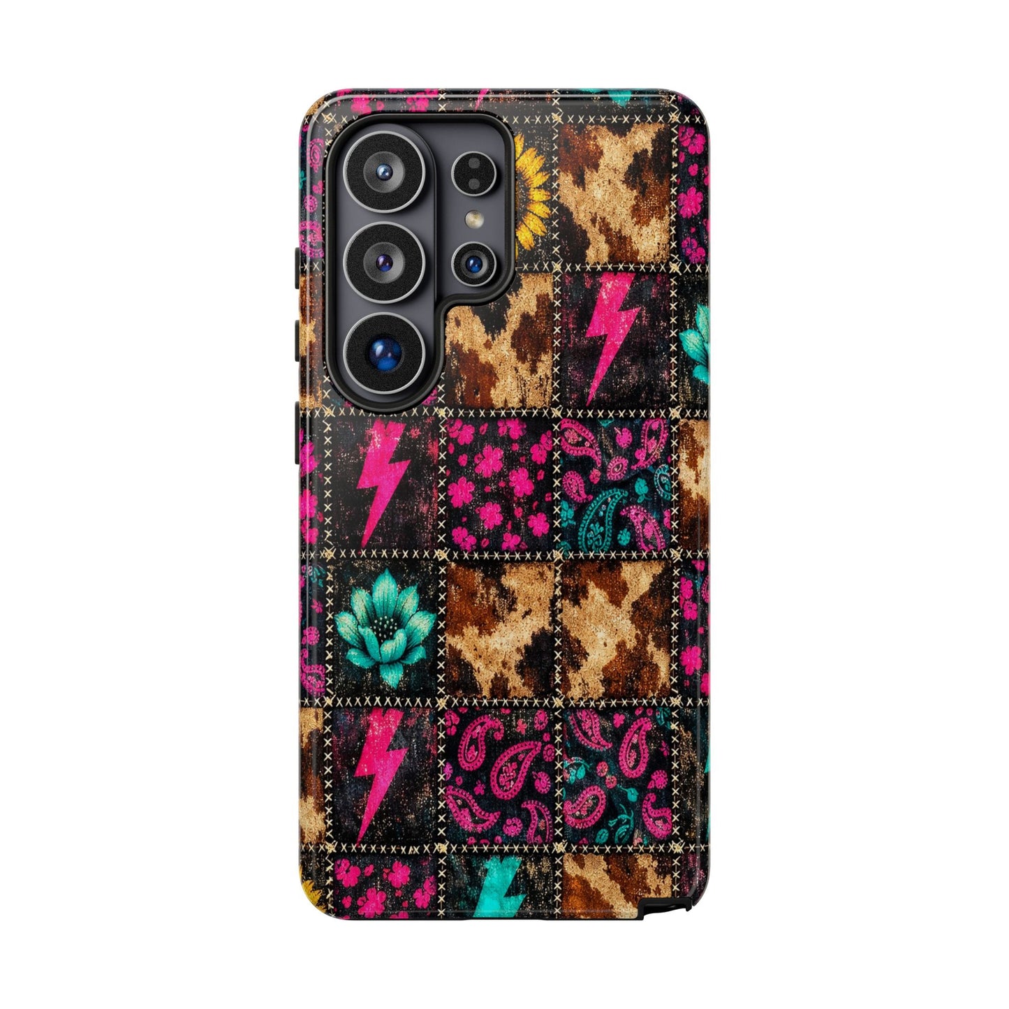 Neon Patchwork Tough Case