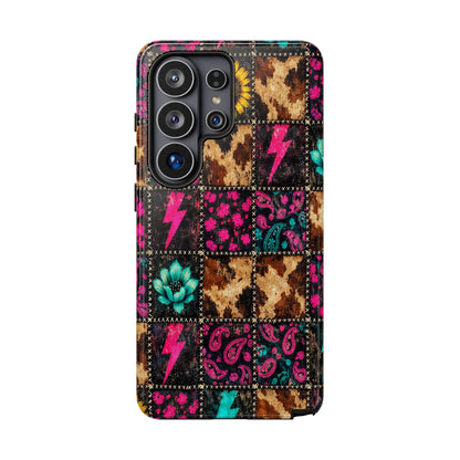 Neon Patchwork Tough Case