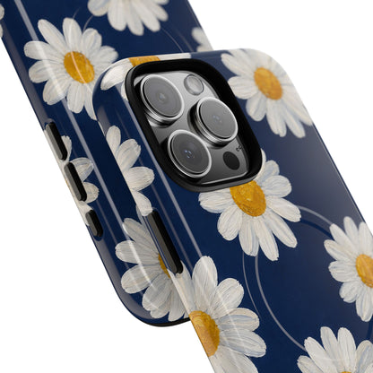 Navy Daisy Magnetic Case