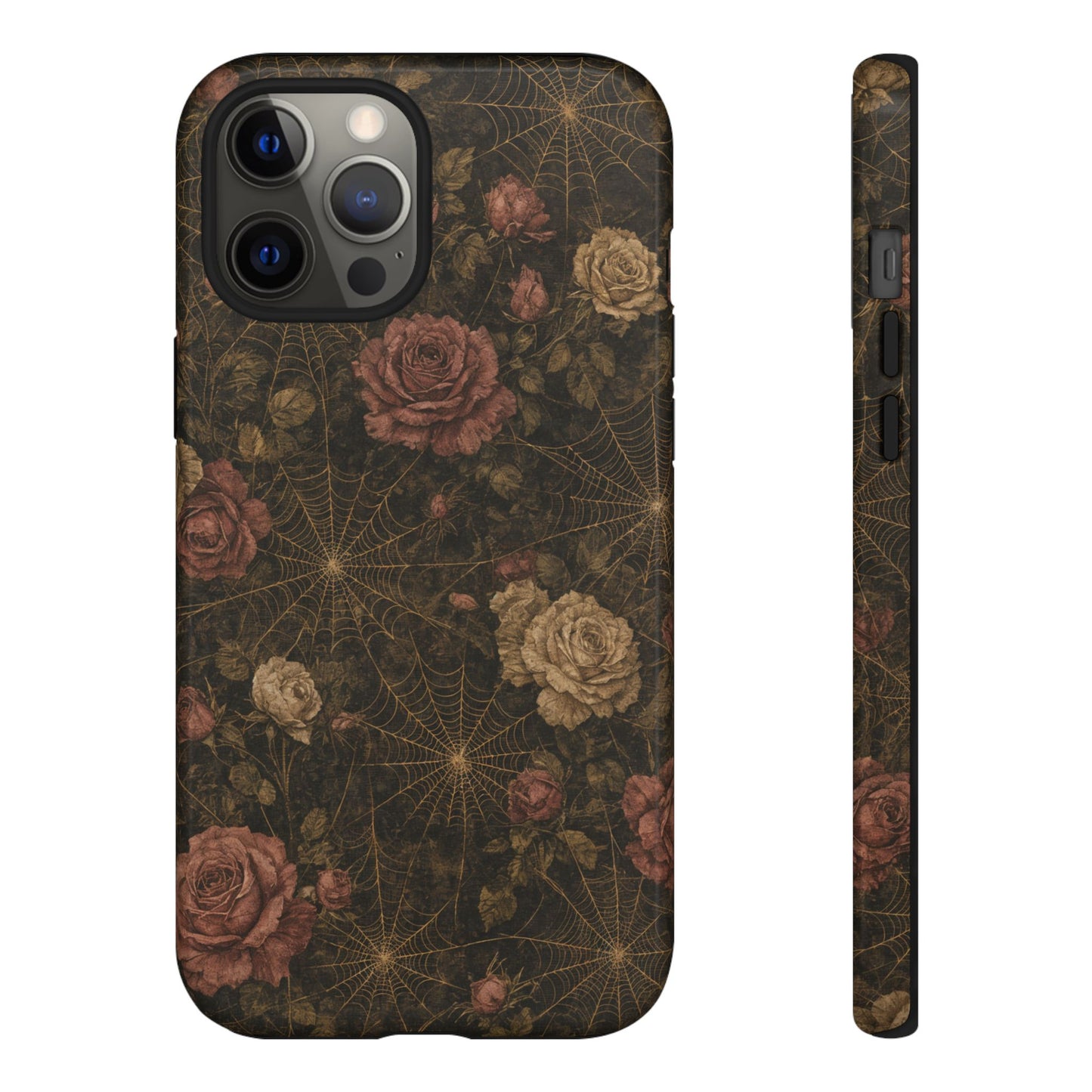 Spiderweb Rose Tough Case