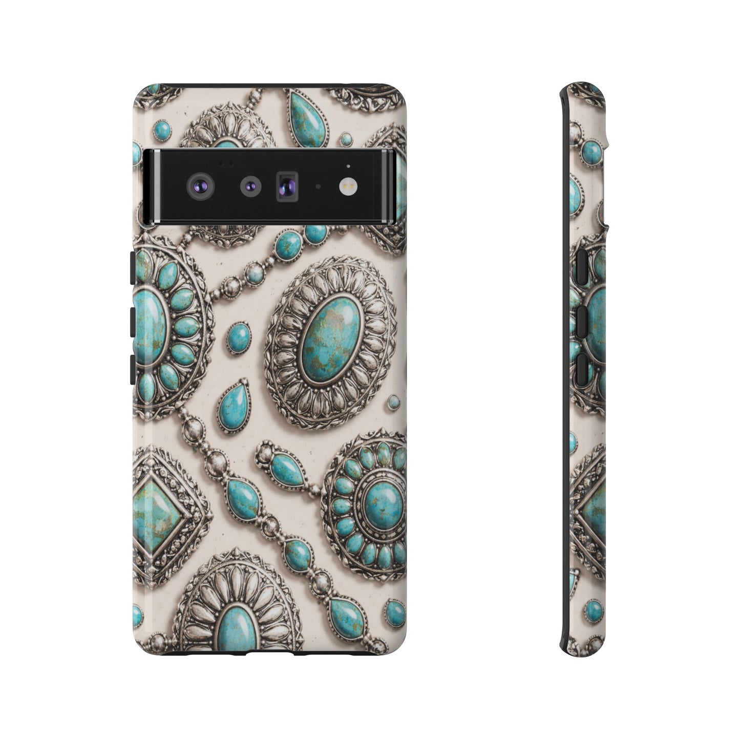 Turquoise Silver Concho Tough Case