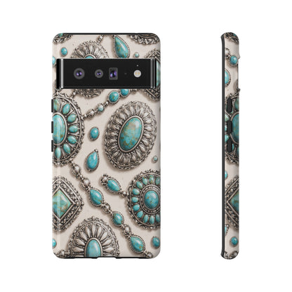 Turquoise Silver Concho Tough Case