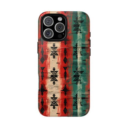 Christmas Grunge Aztec Magnetic Case