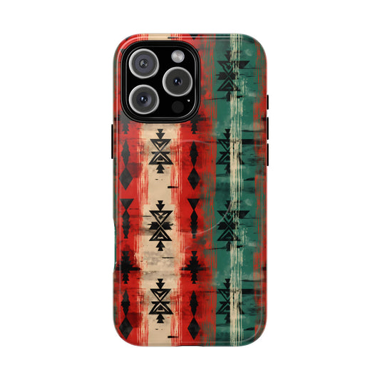 Christmas Grunge Aztec Magnetic Case