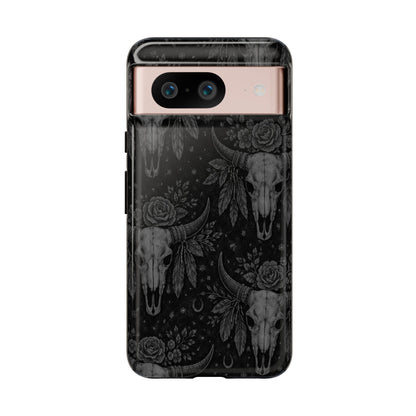 Western Noir Bull Skulls Tough Case